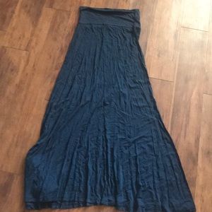 Navy blue maxi skirt